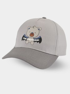 CD122-B-01 Czapka z daszkiem miś batman szary