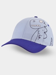 CD128-B-01 Czapka z daszkiem dinozaur niebieski