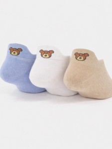 ST079-B-01 Stopki bawełniane chłopięce z misiem