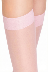 SM001-G-02 Podkolanówki 20DEN gładkie js róż 2pak