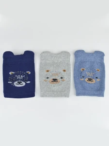 SA001-B-01 Nakolanniki bawełniane chłopięce mix onesize