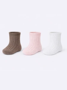 SB176-G-01 Skarpety dziewczyna prążek mix