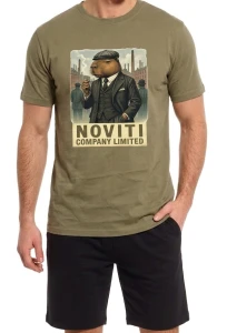 TT042-M-02 T-shirt męski kapibara khaki