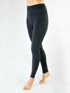 LE011-W-02 Legginsy gładkie grafit